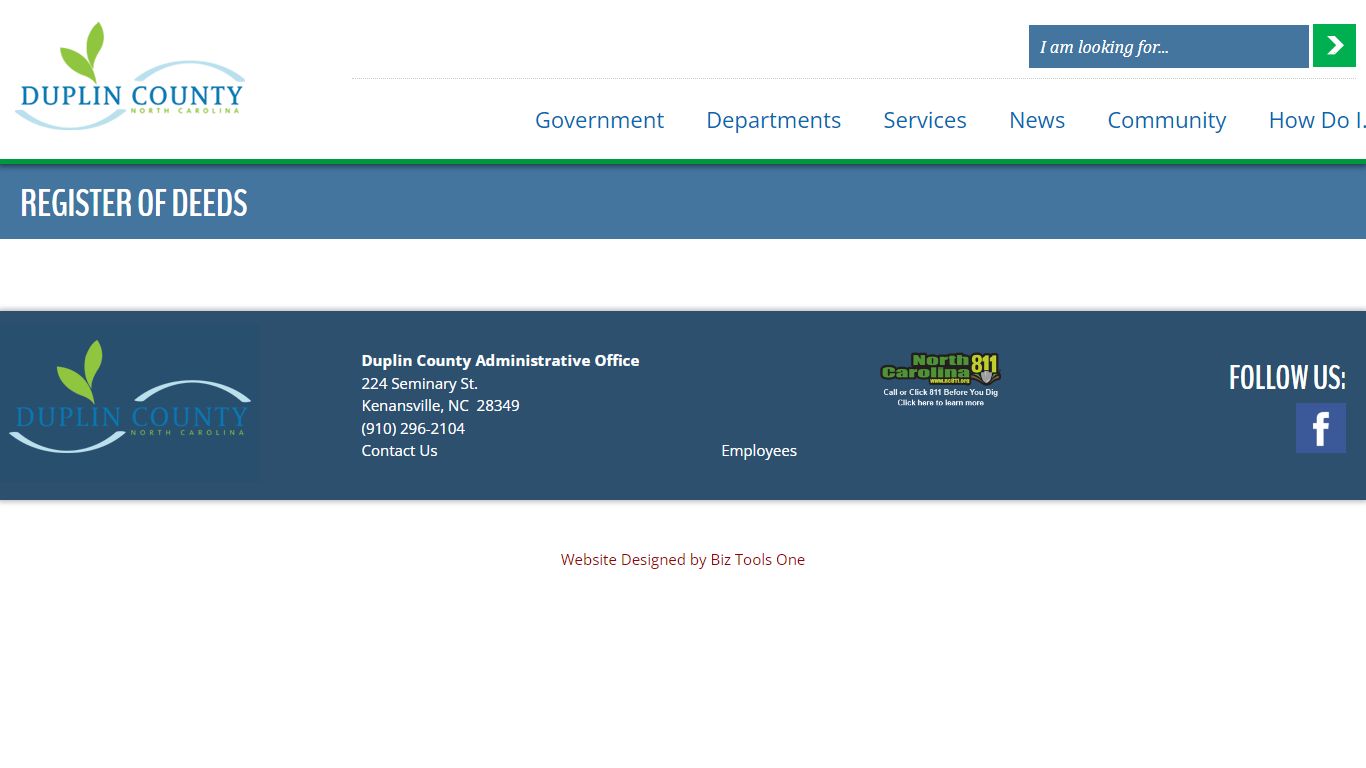 Register of Deeds | Duplin County NC : Duplin County NC